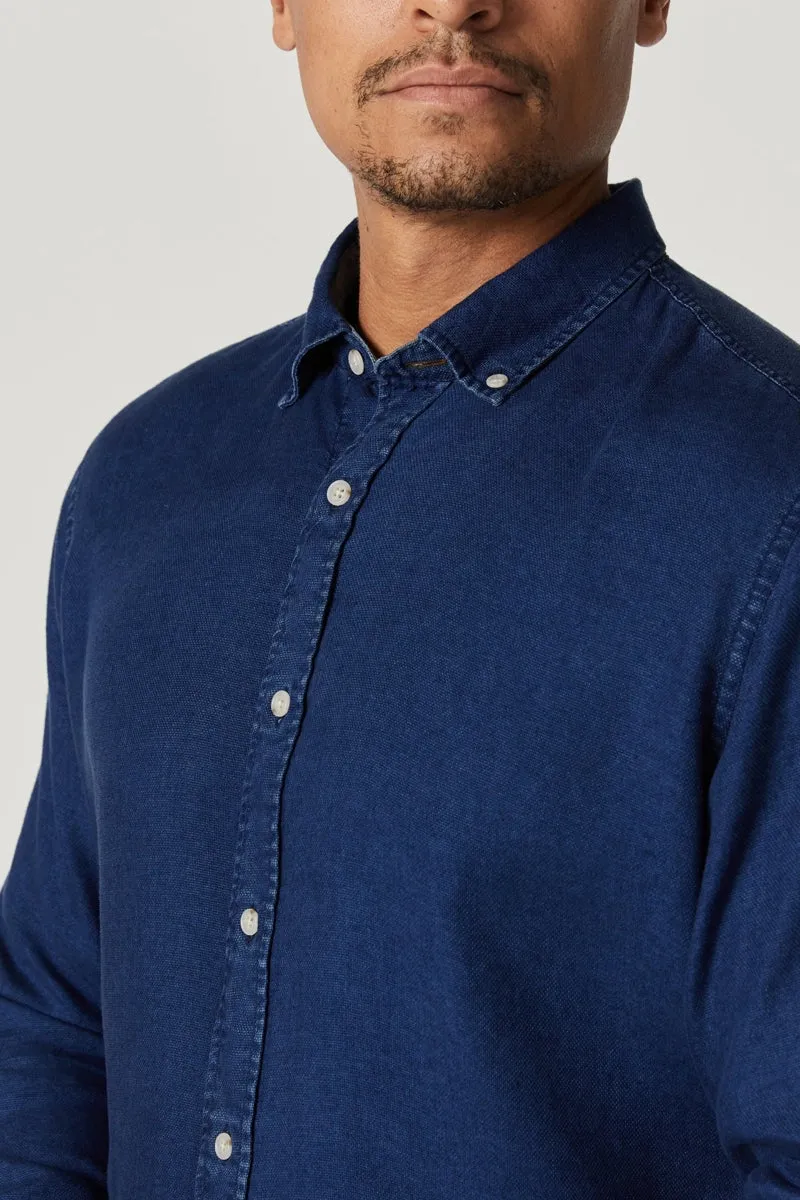 34 Heritage Mid Indigo Denim Shirt