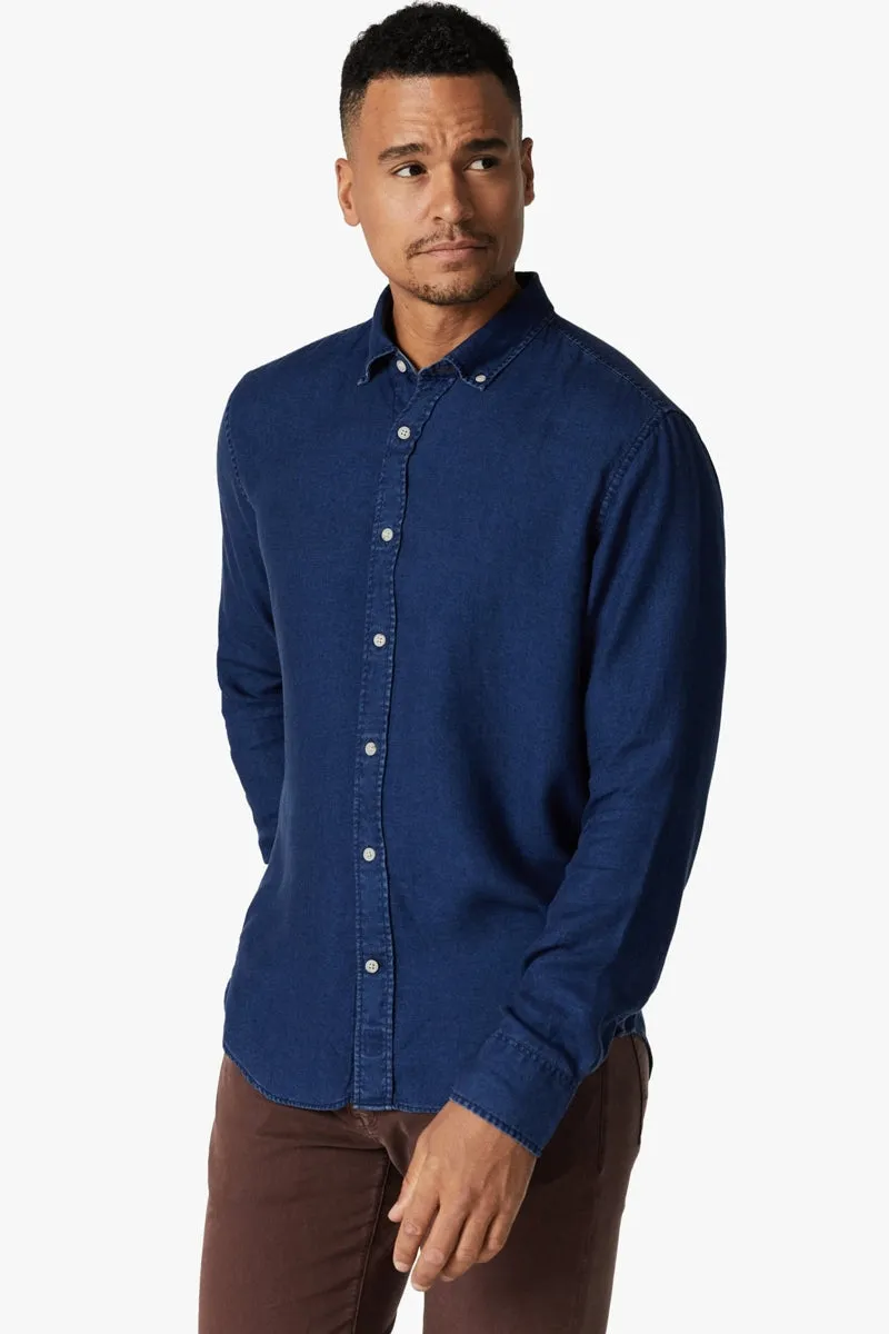 34 Heritage Mid Indigo Denim Shirt