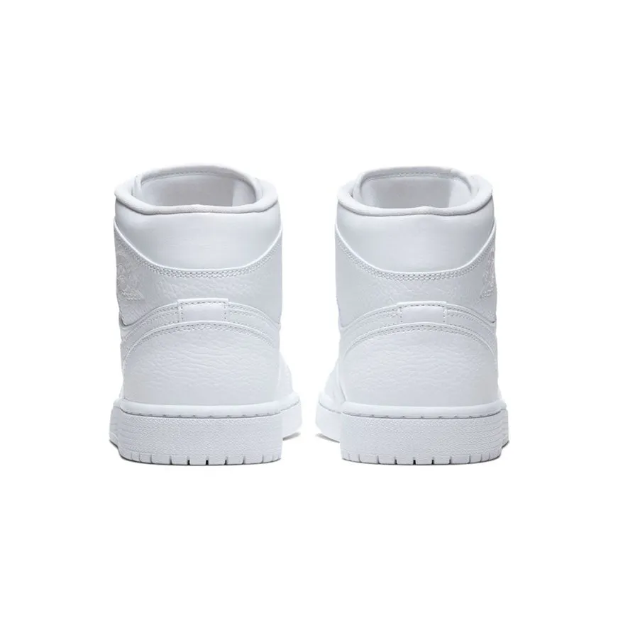 Air Jordan 1 Mid 'Triple White' 554724-130