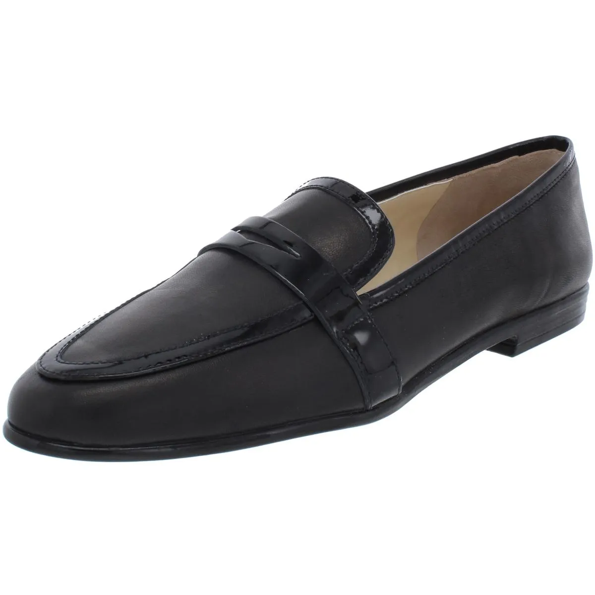 Amalfi by Rangoni Womens Oreste Patent Trim Slip On Penny Loafers