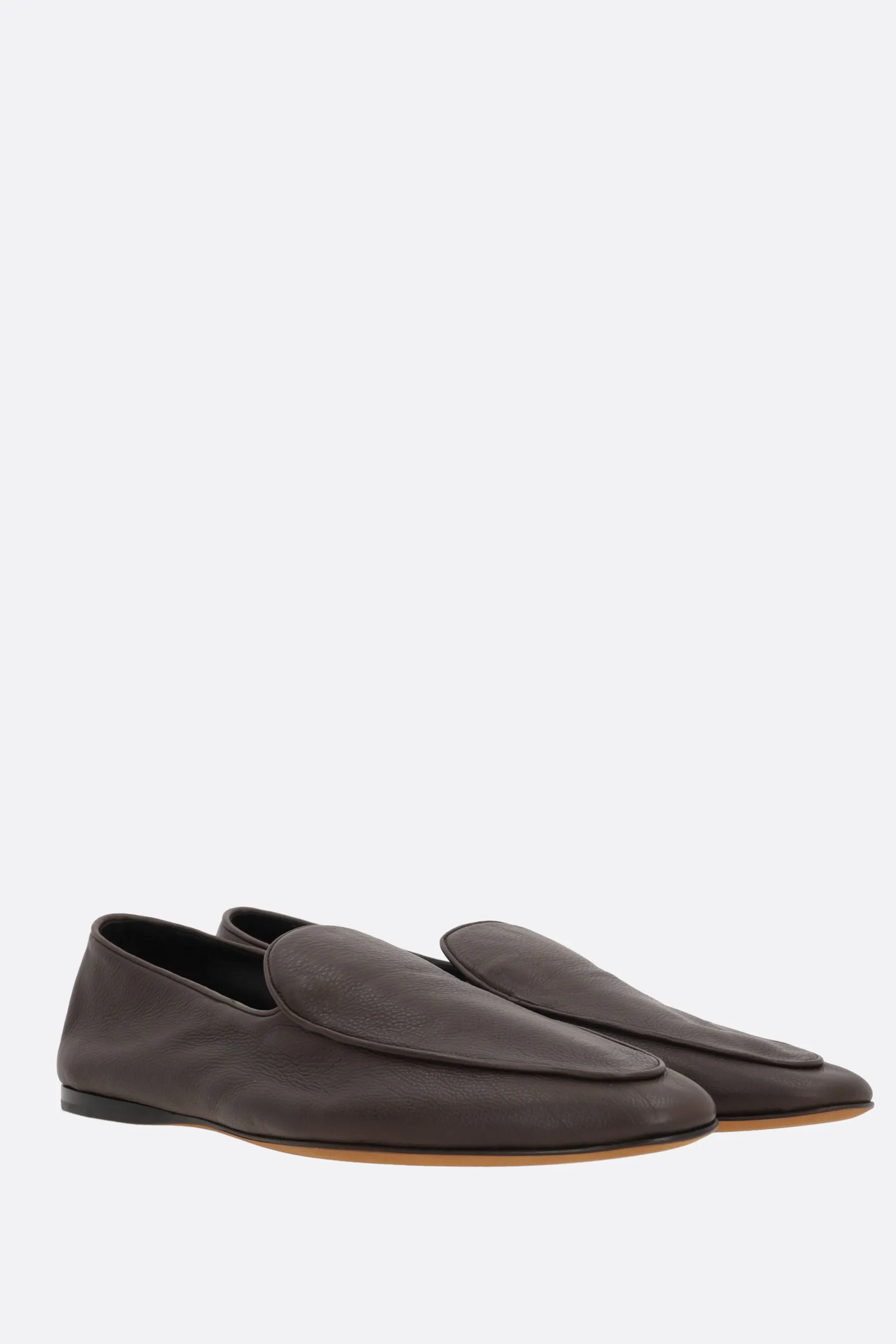 Awar Grainy Leather Loafers