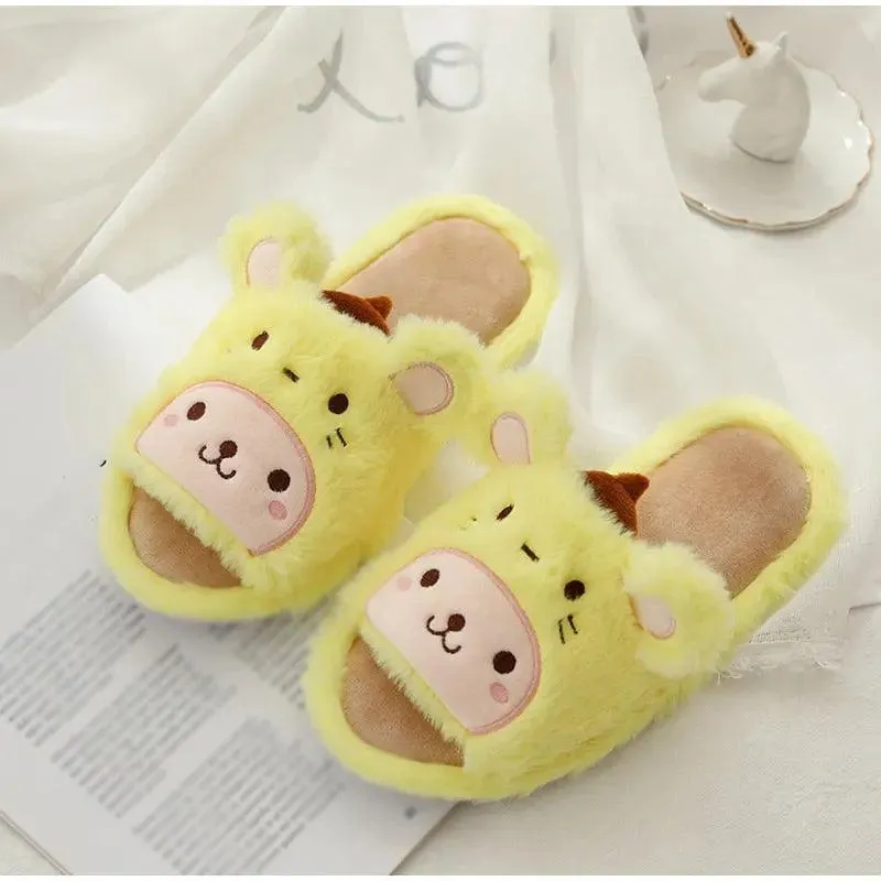 BEAUTIFUL FURY PLUSH SLIPPERS FOR WINTER