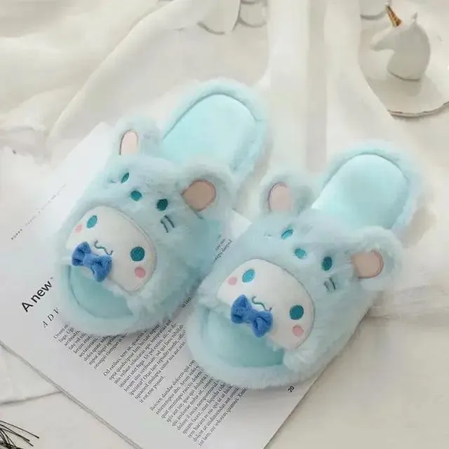 BEAUTIFUL FURY PLUSH SLIPPERS FOR WINTER