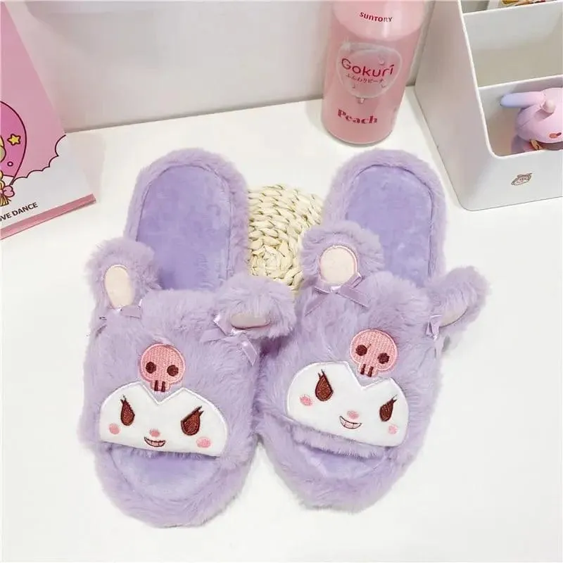 BEAUTIFUL FURY PLUSH SLIPPERS FOR WINTER