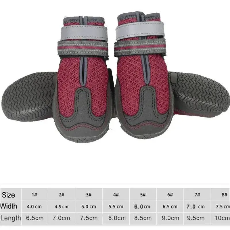 Breathable Dog Shoes Set for Large Dogs