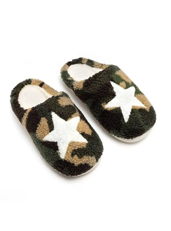 Camo Star Slippers 🌟