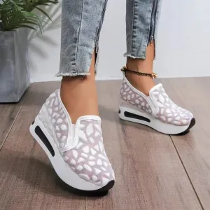 Canvas Slip-on Loafers Platform Tennis Sneakers