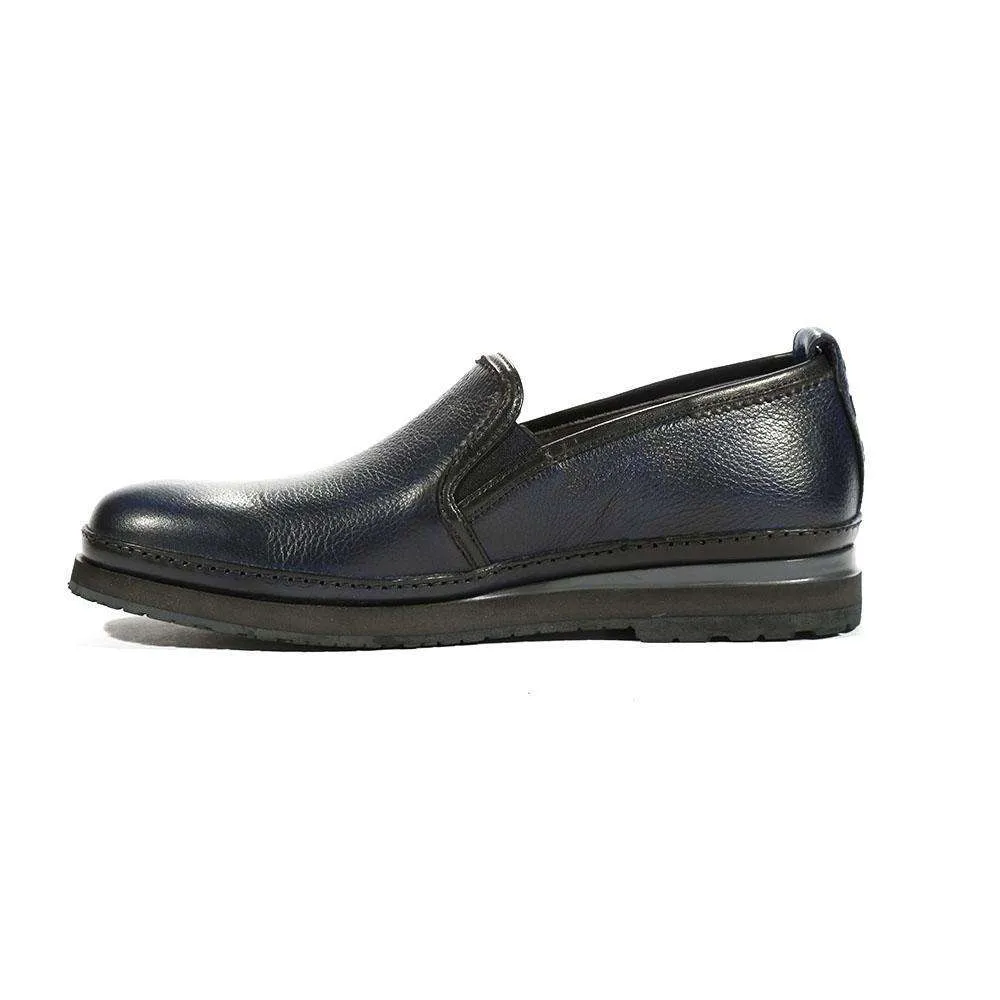 Cesare Paciotti Luxury Italian Men's Loafers 4US Gran S L Black Cam Army Designer Shoes (CPM5404)