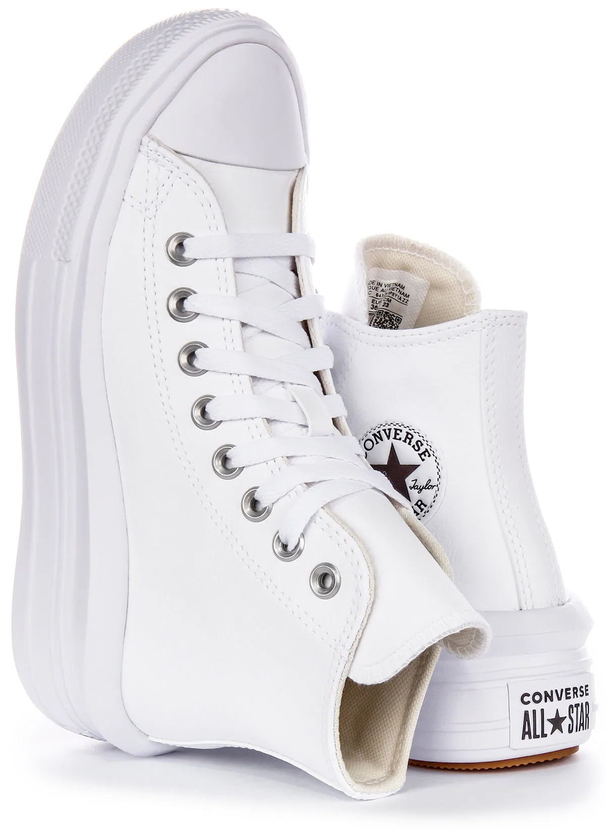 Converse All Star Move Hi A04295C In White For Women