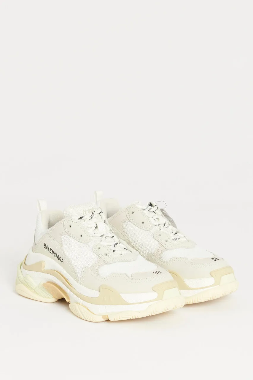 Cream-Triple S Classic Preowned Sneaker