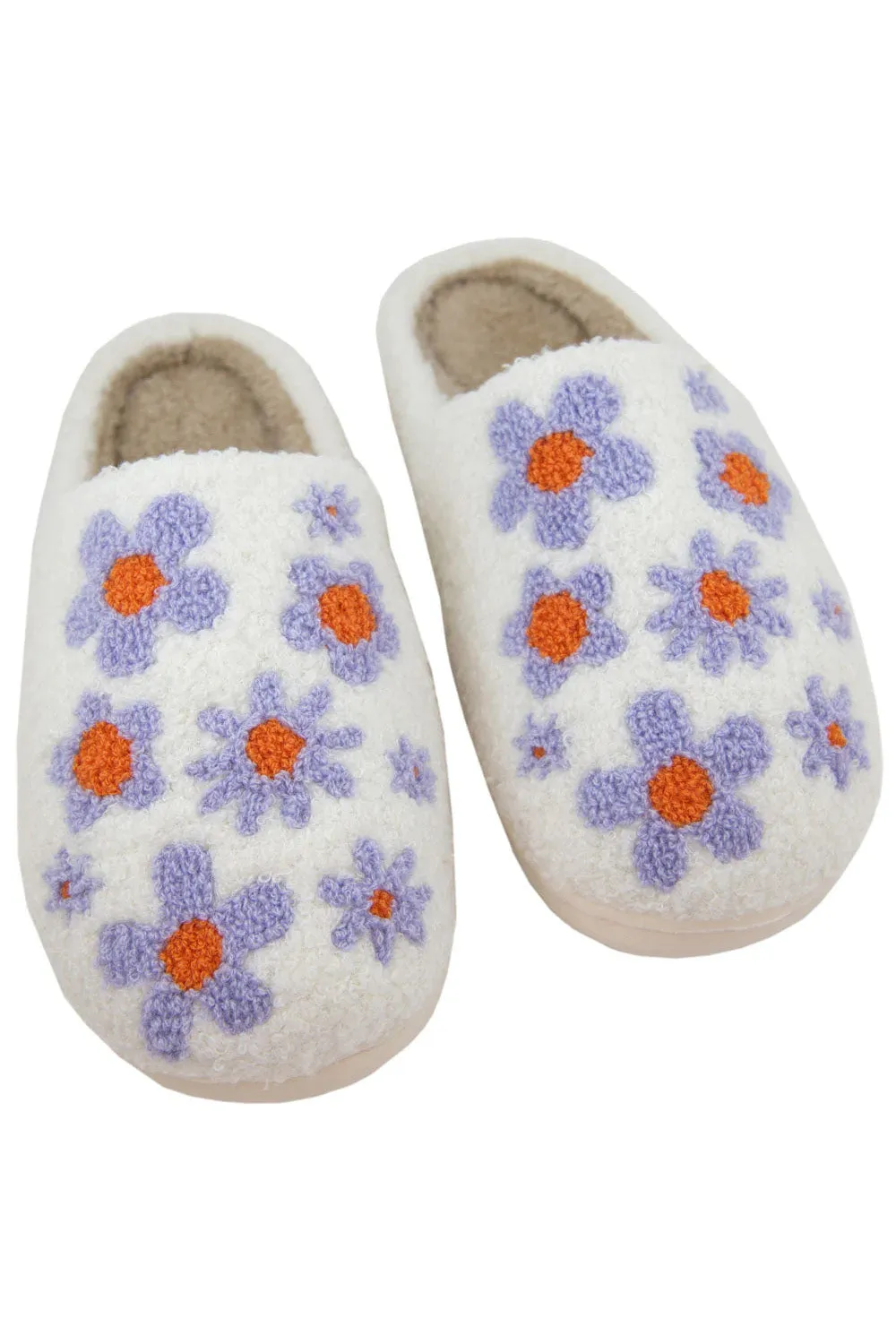 Daisy Slippers - Lilac