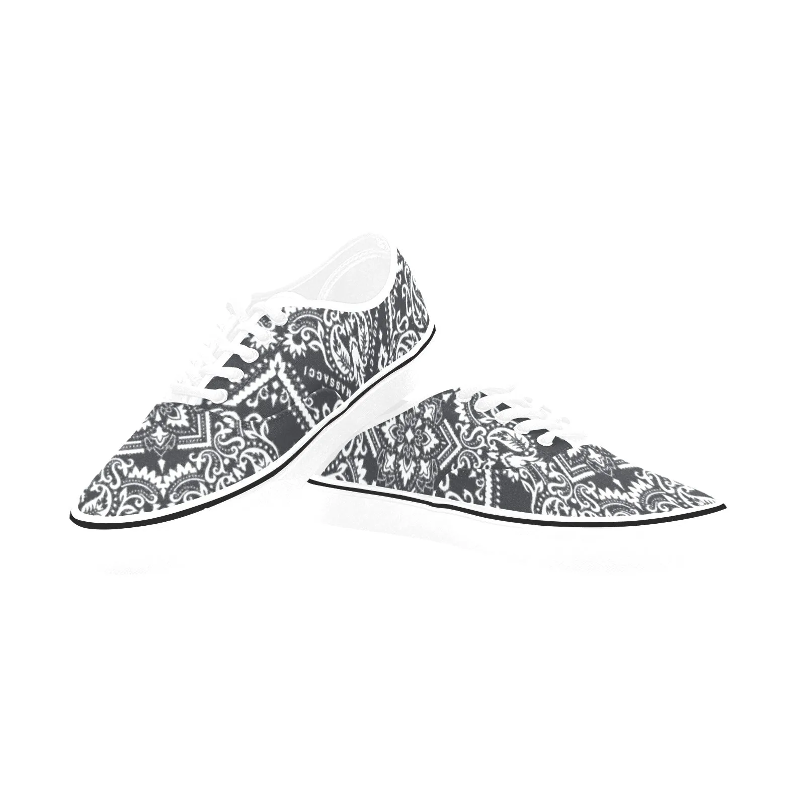 Dark Heart, Men's Classic Canvas Low Top Sneakers