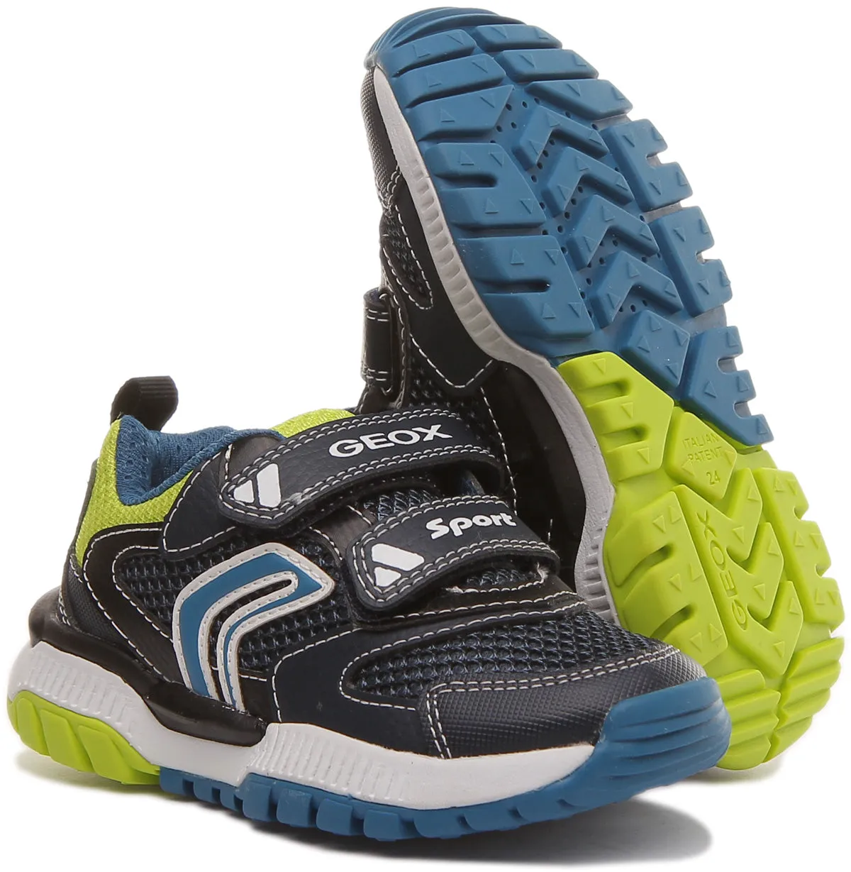 Geox J Tuono B.D In Blue Yellow For Kids