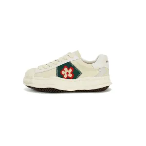 Green Patch Platform Sneakers