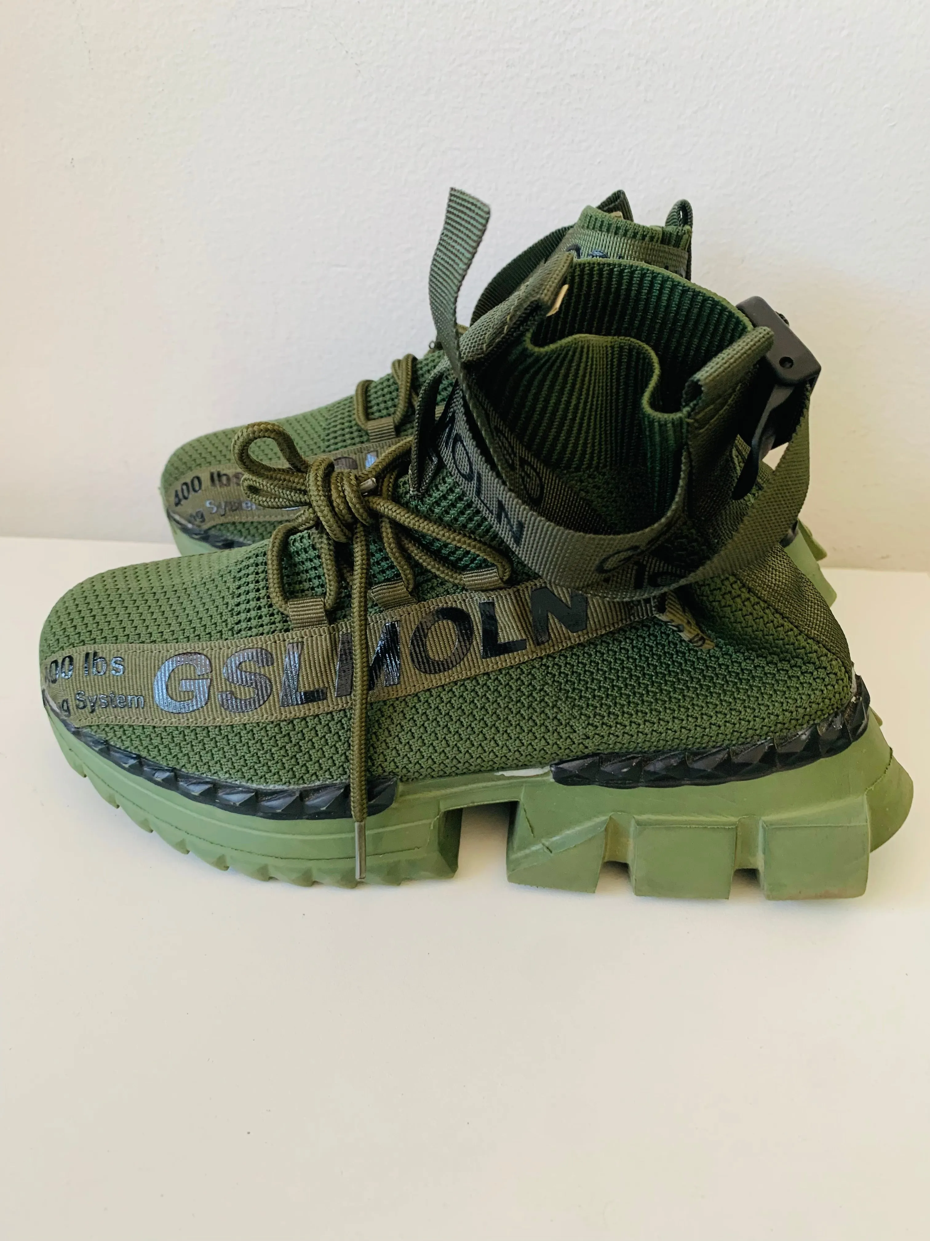 GSLMOLN Green Sneakers Size 39