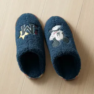 JP x BM - Mickey Mouse Fluffy Boa Slippers for Adults