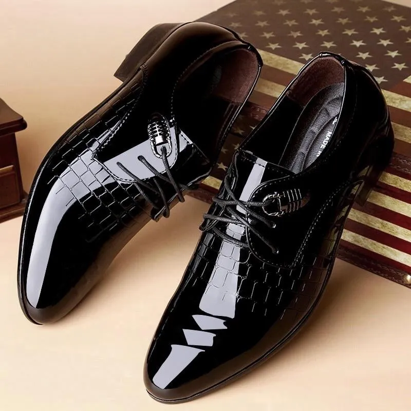 Lackleder schwarz oxford schuhe f&uuml;r m&auml;nner krokodilleder schuhe m&auml;nner hochzeit schuhe formalen mens spitz kleid schuhe italien derby