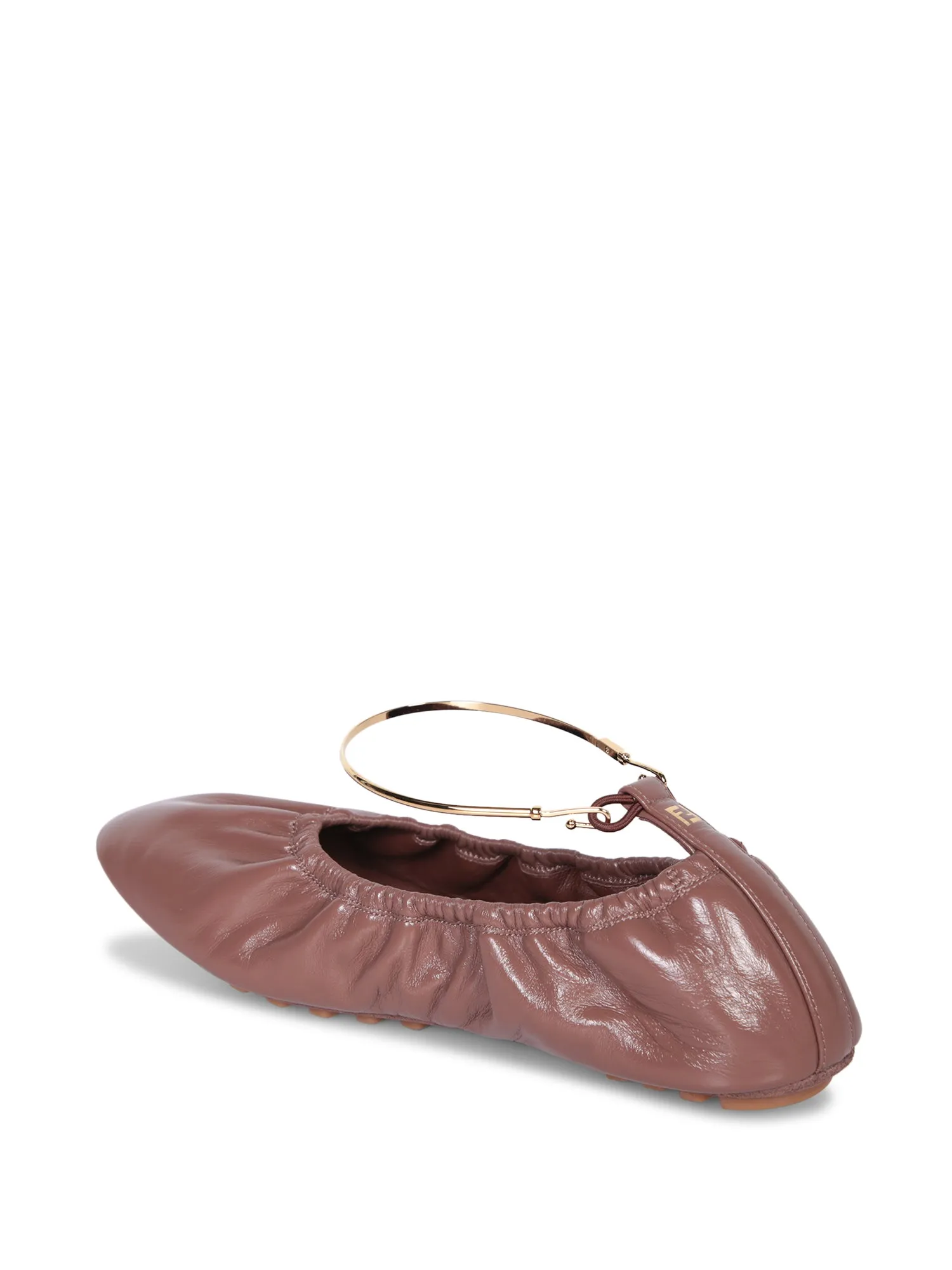 Leather Brown Ballerina Flats