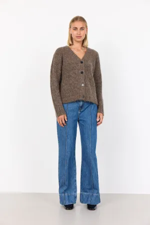 LR-INORA 1 Cardigan Dark Sand