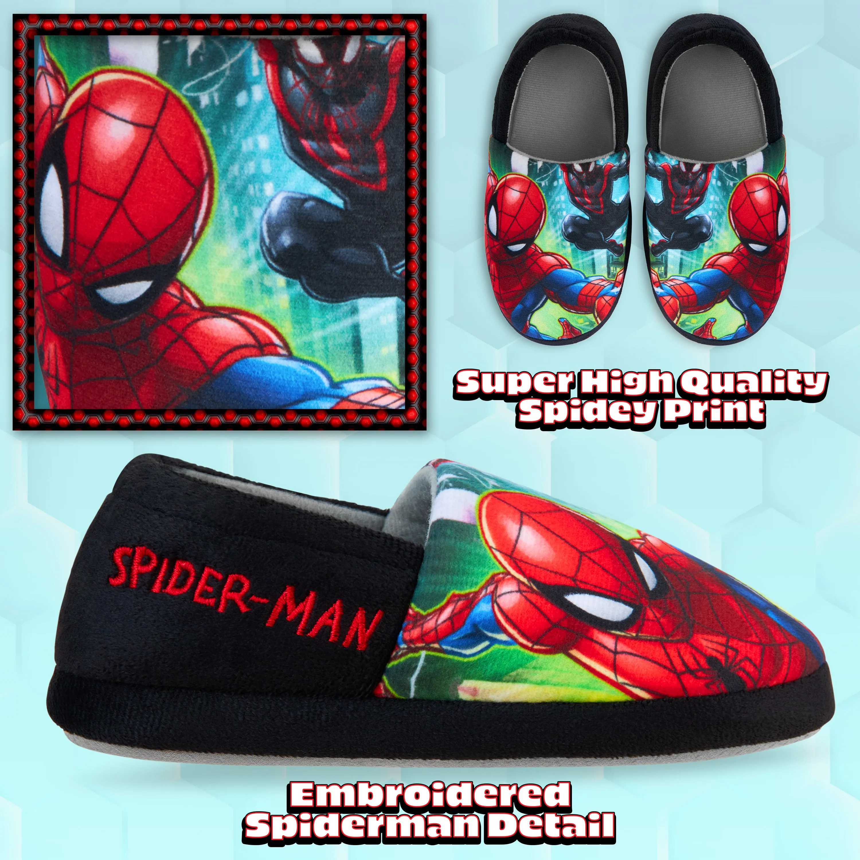 Marvel Spiderman Boys Slippers - Avengers Slippers for Boys