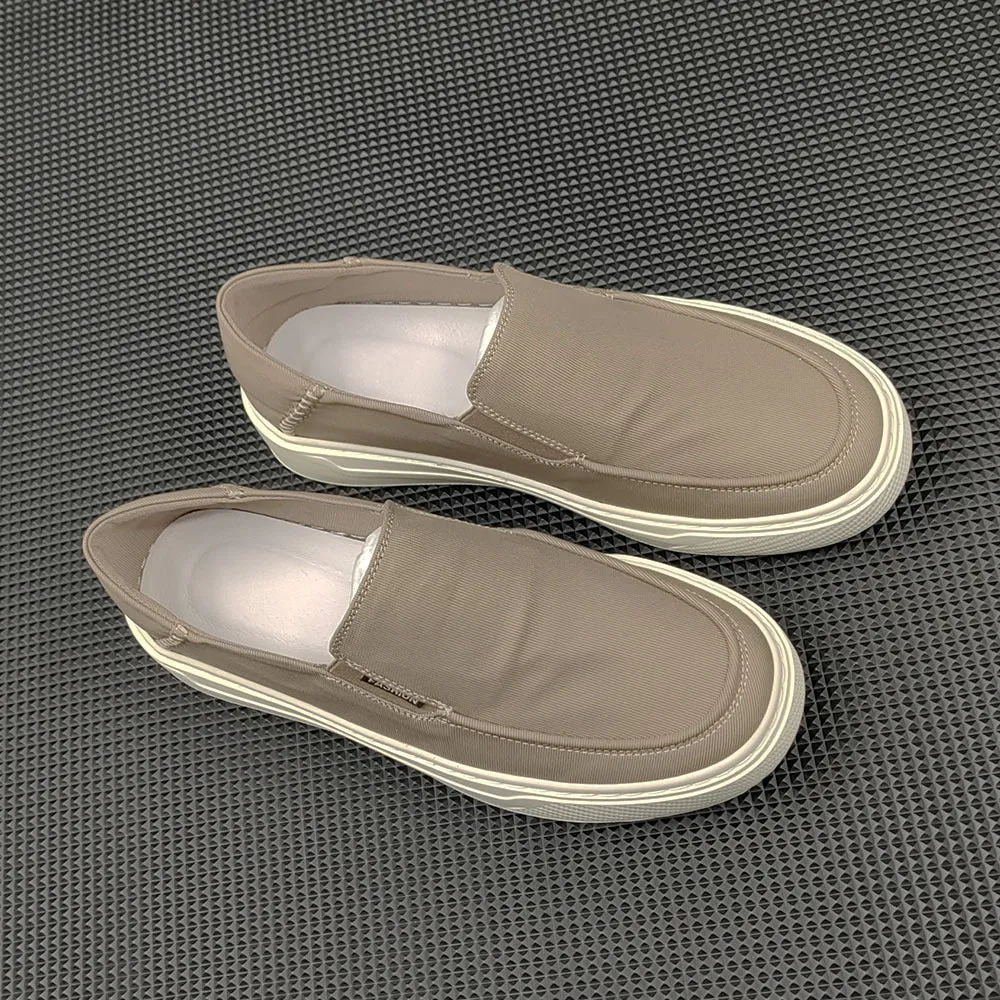 Men Minimalist Breathable Canvas Flat Casual Loafers