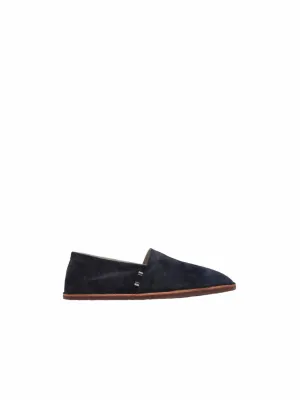 Monili Trim Suede Slippers