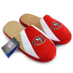 NFL San Francisco 49ers Stripe Logo Slippers (Men's X-Large - 13-14 US)