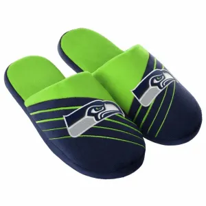 NFL Seattle Seahawks Stripe Slippers (Men's L - 11-12 US)