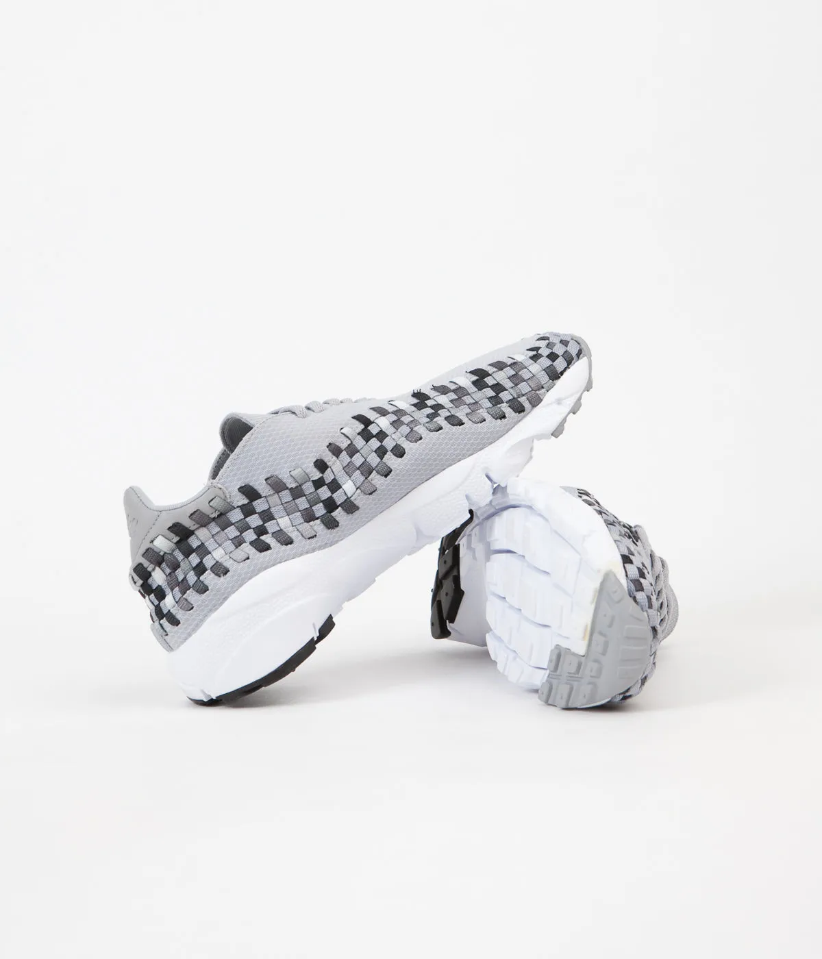 Nike Air Footscape Woven NM Shoes - Wolf Grey / Black - Dark Grey - White