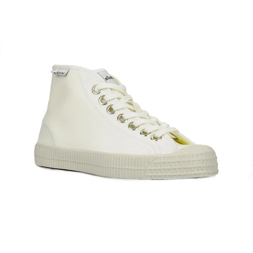 Novesta Star Dribble Canvas Hi-top Trainers - White