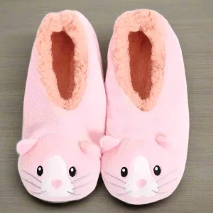 Pink Cat Lady SnuggUps Slippers