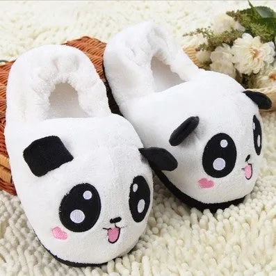 Plush Character Slippers for Women