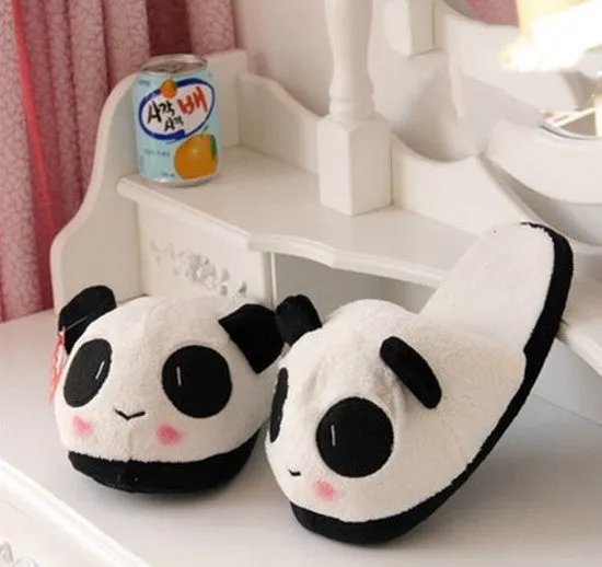 Plush Character Slippers for Women