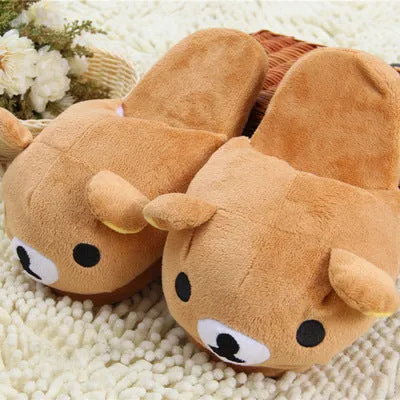 Plush Character Slippers for Women