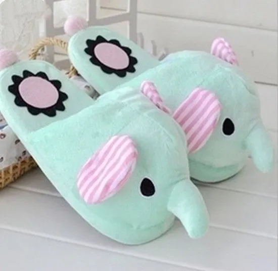 Plush Character Slippers for Women