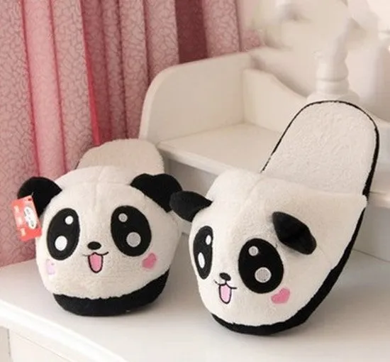 Plush Character Slippers for Women