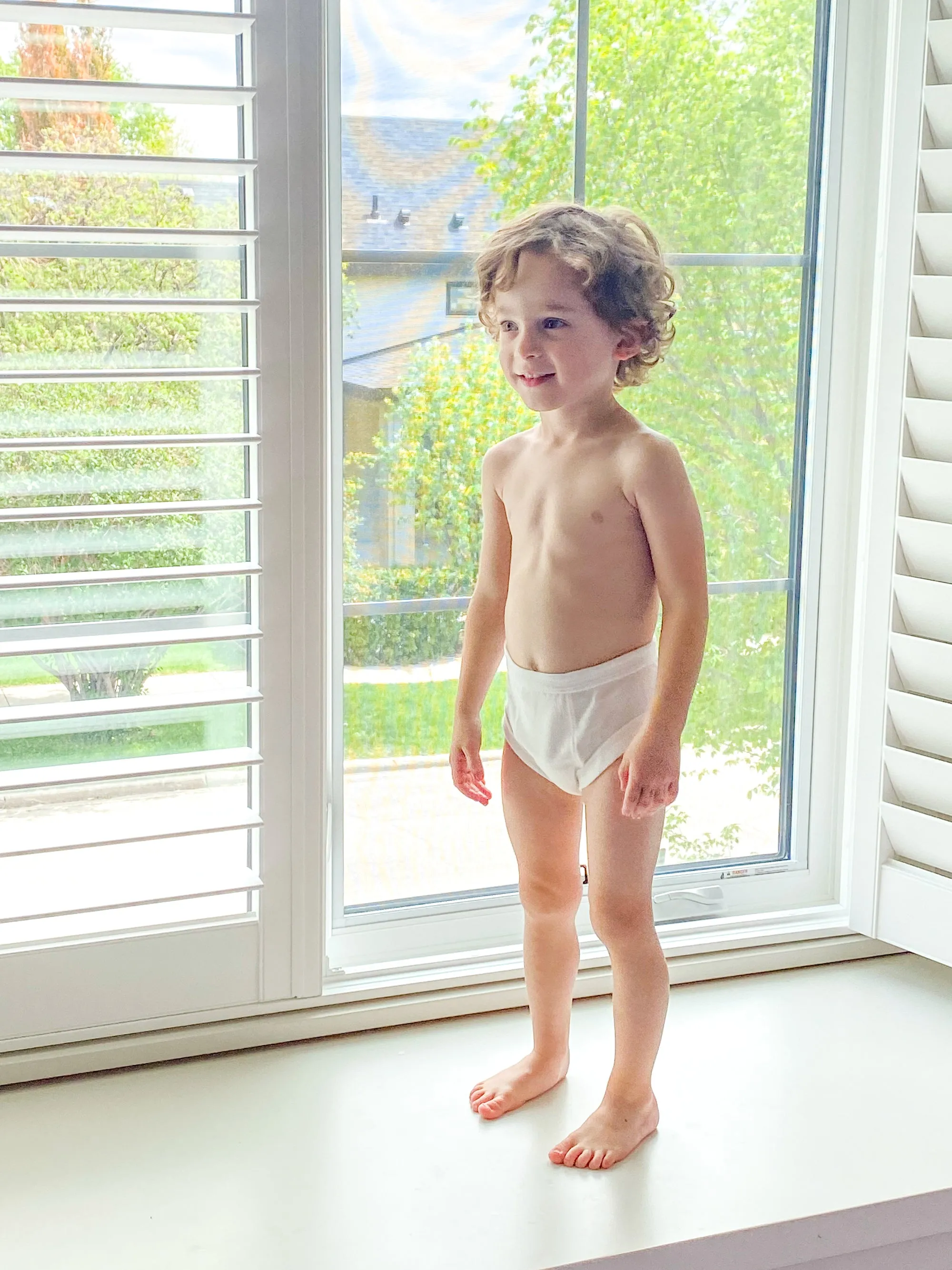 Potty Training Pants - Organic White