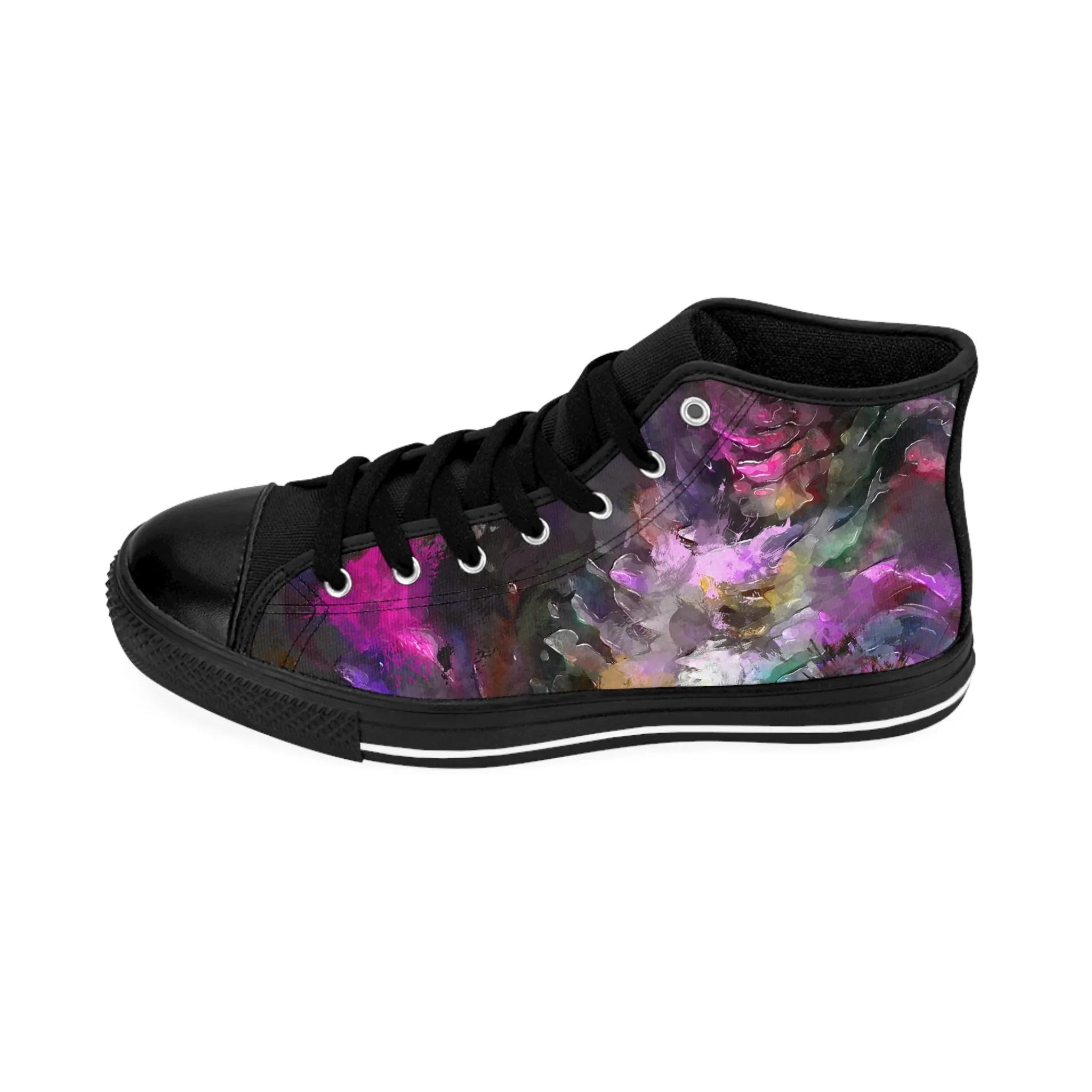 Purple Painting - Inovax Women's Classic Sneakers