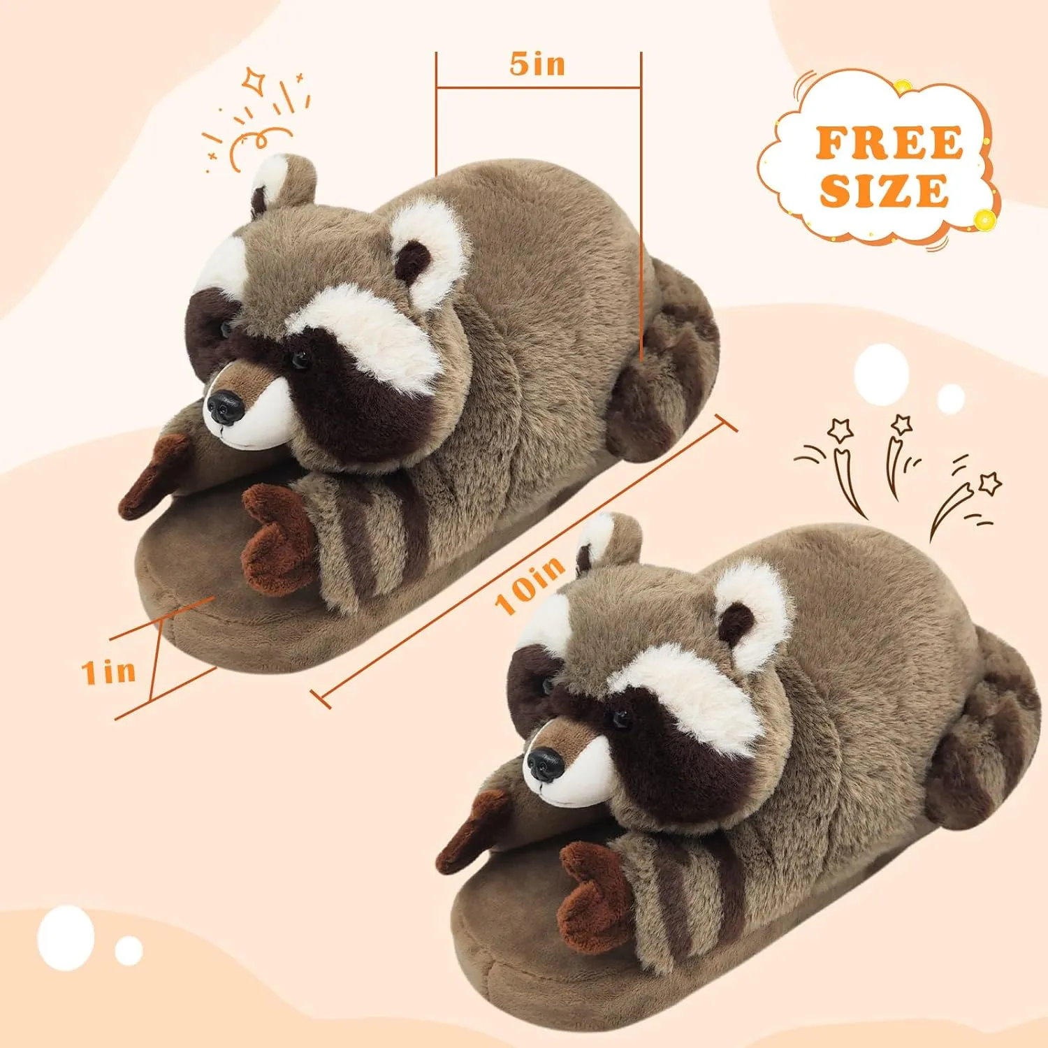 Raccoon Slippers