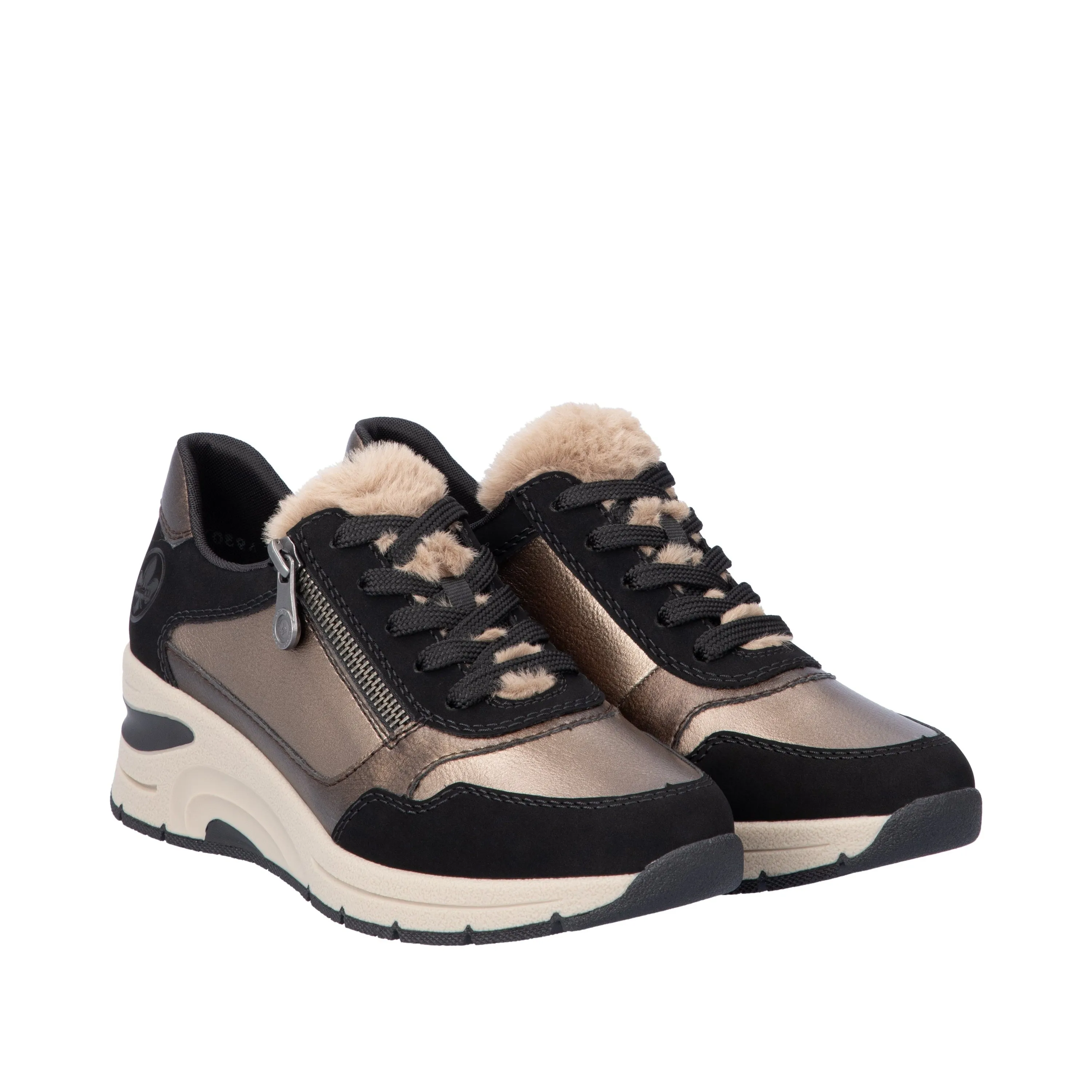 Rieker Womens Trainer N9301-90 Beige Combi