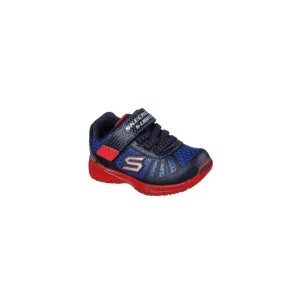 Skechers Boys Trainer S Lights Illumi Brights Black/Red/Blue