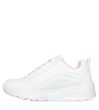 SKECHERS UNO LITE EASY ZIP WHITE