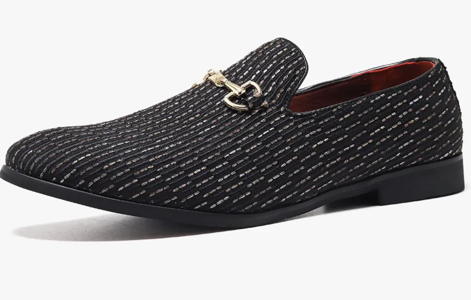 Sloan Black Men's Luxury Slip-On Loafers