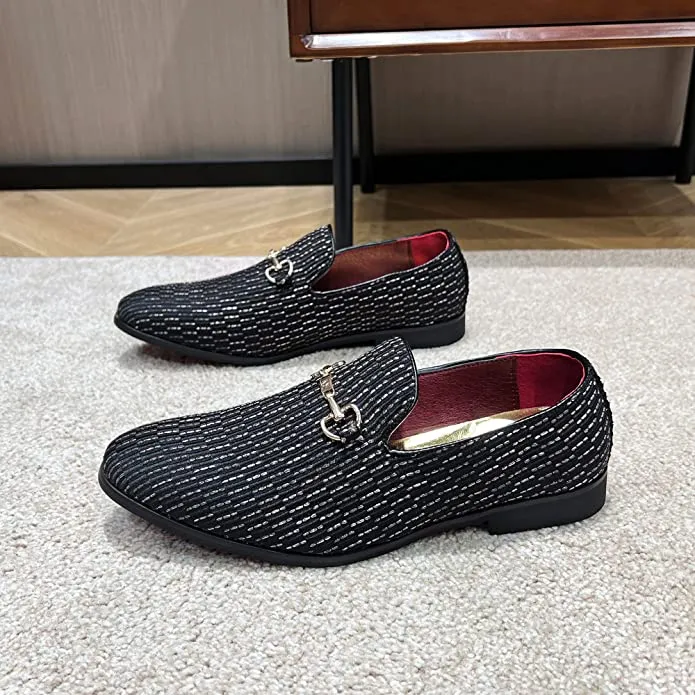 Sloan Black Men's Luxury Slip-On Loafers