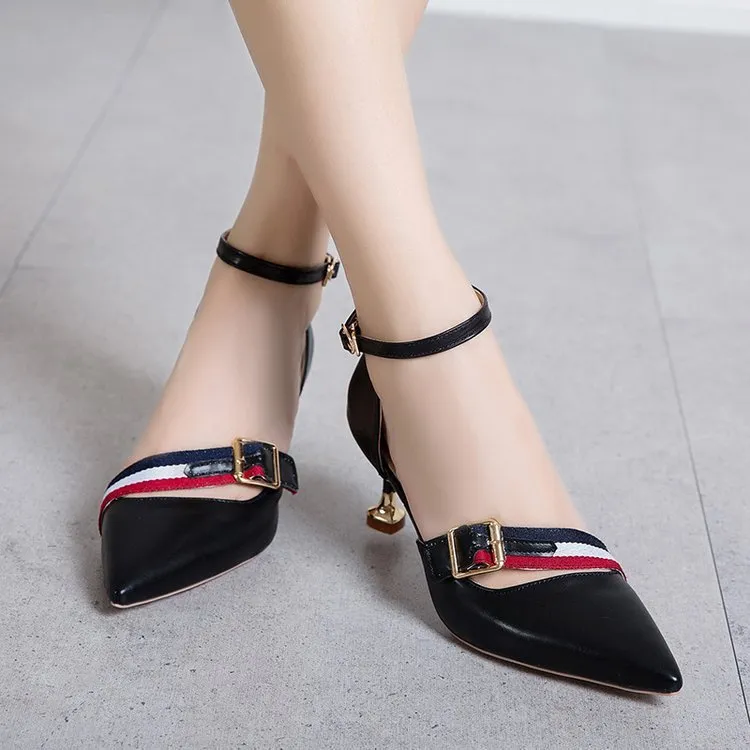 Stiletto Pointed Toe High Heels Sandals