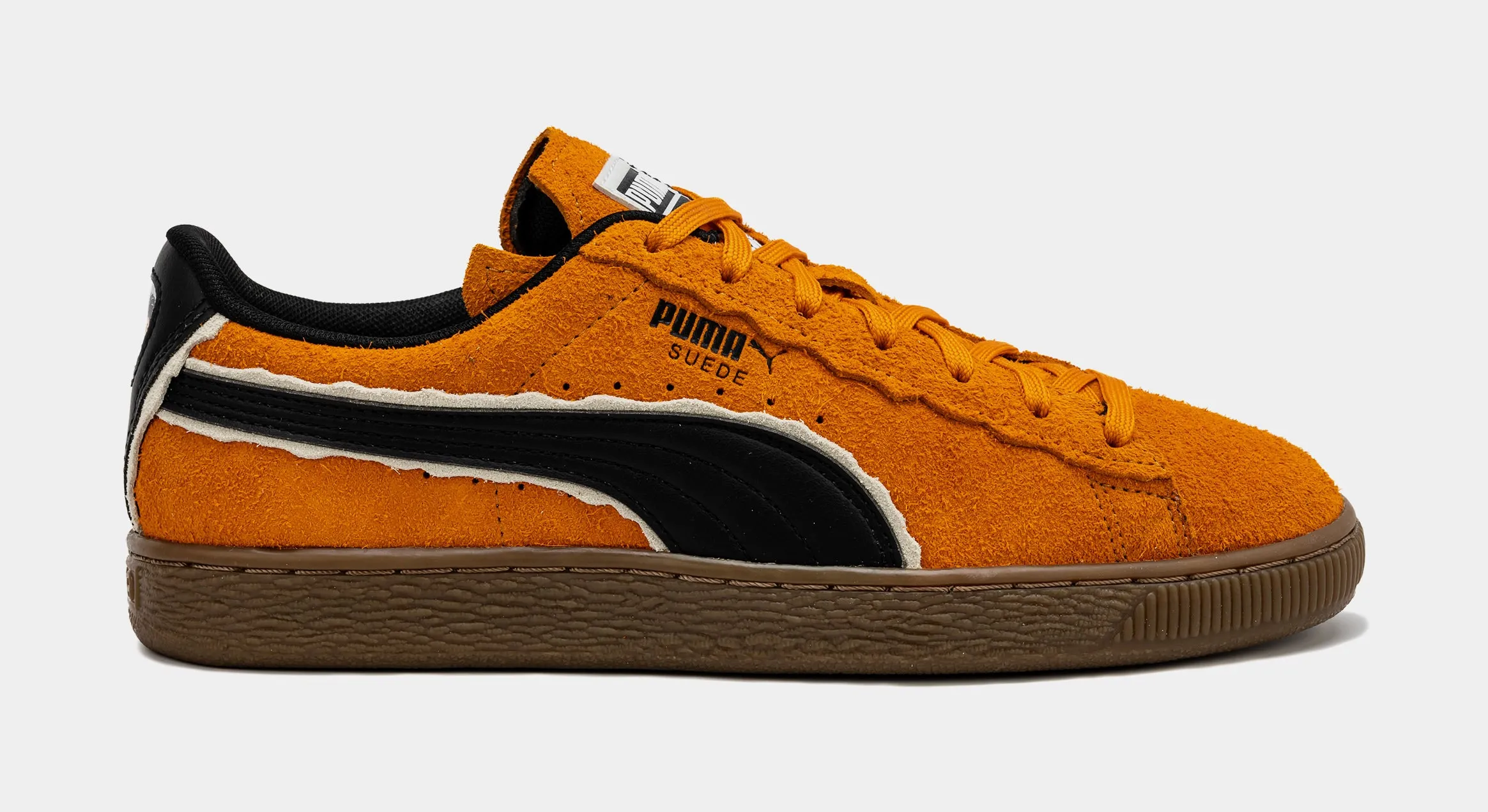 Suede Classic 21 Mens Lifestyle Shoes (Orange/Black)