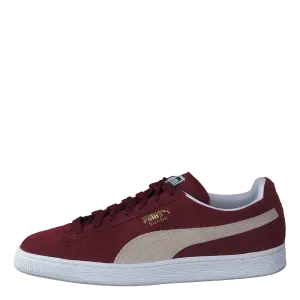 Suede Classic  Cabernet-white