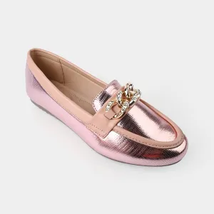 Teens Girls Loafers OS-09-Peach