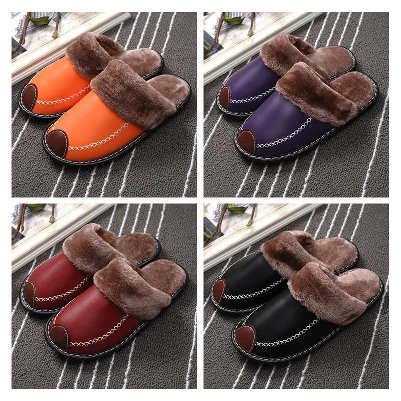 The Indoor Thick-Soled Warm Home Lovers Shoes Slippers