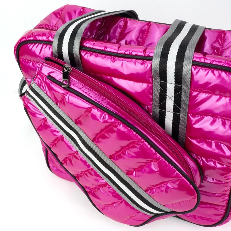 The Quilted Puffer Pickleball Tote | Pink